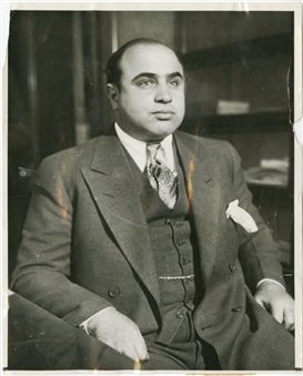 Scarface Al Capone Original Wire Photo